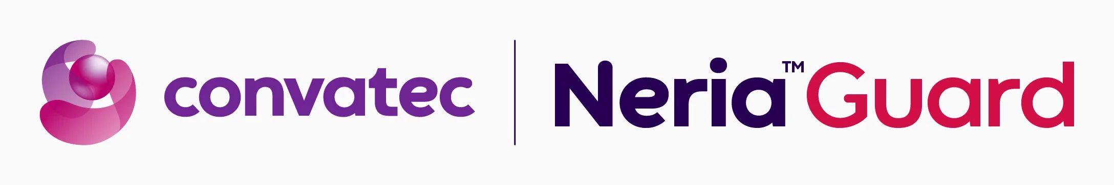 En rosa och vit logotyp